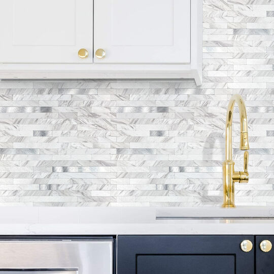 selbstklebende Wandfliese Premium Metal and Marble image number null